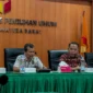 Bawaslu Sumbar menggelar rapat reformasi birokrasi dan penguatan tata kelola kearsipan bagi Bawaslu kabupaten/kota se-Sumbar, di Kantor Bawaslu Sumbar, Sabtu (20/12/2025). (Foto: Ist)