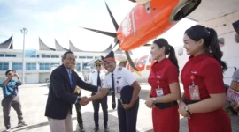 Maskapai Wings Air resmi membuka rute penerbangan langsung Padang–Gunung Sitoli Rabu (24/12/2025). (Foto: Ist)