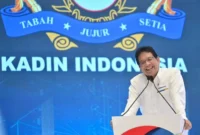 Menkeu Purbaya Yudhi Sadewa dalam Pembukaan Rapimnas Kadin 2025 di Jakarta pada Senin (1/12). (Foto: Kemenkeu)