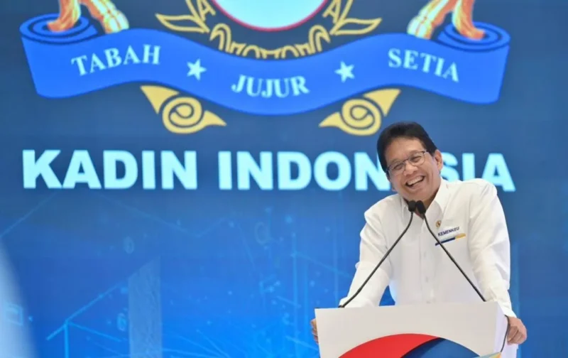 Menkeu Purbaya Yudhi Sadewa dalam Pembukaan Rapimnas Kadin 2025 di Jakarta pada Senin (1/12). (Foto: Kemenkeu)