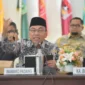 Wakil Wali Kota Padang mengikuti Rakor High Level Marketing (HLM) TPID Triwulan IV Tahun 2025 di Auditorium Gubernur Sumbar, Kamis (11/12/2025). (Foto: Prokopim Padang)