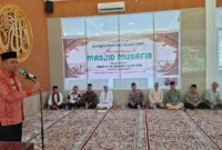 Wakil Wali Kota Payakumbuh Elzadaswarman meresmikan Masjid Musafir Payakumbuh di Jalan By Pass, Kelurahan Kubu Gadang, Kamis (18/12/2025). (Foto: MC Payakumbuh)