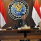 Menteri PKP Maruarar Sirait dalam pertemuan dengan Menteri Koordinator Bidang Infrastruktur dan Pembangunan Kewilayahan AHY serta Menteri PU Dody Hanggodo di Kantor Kemenko Infrastruktur dan Pembangunan Kewilayahan, Kamis (11/12/2025). (Foto: Kementerian PKP)