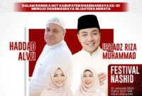 Pemkab Dharmasraya akan menggelar Muhasabah HUT ke-22 Dharmasraya dengan menghadirkan Haddad Alwi dan Ustadz Riza Muhammad, Rabu (7/1/2026). (Foto: Pemkab Dharmasraya)