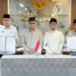 Penandatanganan PKS penerbangan haji bersama PT Garuda Indonesia di Gedung Kemenhaj Jakarta, Rabu (17/12/2025). (Foto: Kemenhaj)