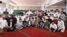 Menteri Agama Nasaruddin Umar dalam kegiatan Refleksi Akhir Tahun dan Doa Bersama di Perguruan Tinggi Ilmu Al-Qur’an (PTIQ), Jakarta, Jumat (26/12/2025). (Foto: Kemenag/Hilman Fauzi)