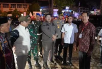 Wali Kota Hendri Arnis bersama jajaran Forkopimda melakukan patroli keamanan malam Natal Rabu (24/12/2025) malam. (Foto: Kominfo Padang Panjang)
