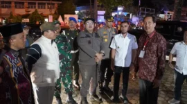 Wali Kota Hendri Arnis bersama jajaran Forkopimda melakukan patroli keamanan malam Natal Rabu (24/12/2025) malam. (Foto: Kominfo Padang Panjang)