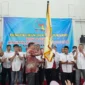 Sekjen DPP PKPS sekaligus Ketua Himpunan Keluarga Batang Kapas, Bakri Maulana, SE, MP, saat melakukan pelantikan. (Foto: Dok Bakri)