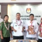 Penandatanganan Perjanjian Kerja Sama Pembentukan Saka Pramuka Rintisan Yogaswara di Kantor KPU Kota Pariaman, Rabu (24/12/2025). (Foto: Kominfo Pariaman)
