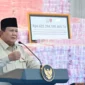 Presiden Prabowo Subianto menyampaikan sambutan pada acara penyerahan laporan capaian hasil Satgas PKH dan penyelamatan keuangan negara 2025 di Gedung Utama Kompleks Kejaksaan Agung RI, Jakarta, Rabu (24/122025). (Foto: BPMI Setpres)