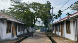 Pemko Padang menata 80 unit rumah khusus (Rusus) di Kecamatan Koto Tangah agar siap dihuni warga terdampak. (Foto: Diskominfo Padang)