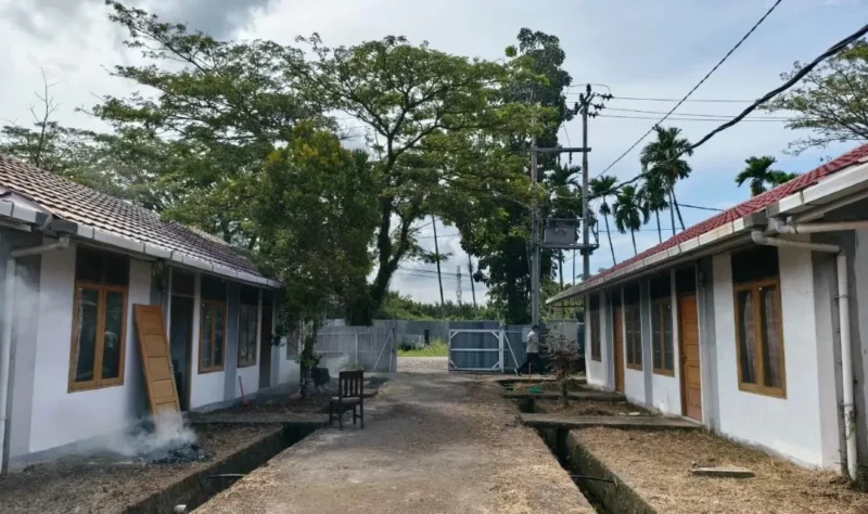 Pemko Padang menata 80 unit rumah khusus (Rusus) di Kecamatan Koto Tangah agar siap dihuni warga terdampak. (Foto: Diskominfo Padang)