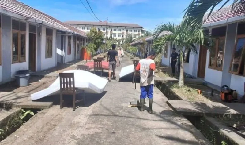 Pemko Padang menyiapkan 80 unit rumah khsusu di Koto Tangah sebagai hunian sementara korban banjir bandang. (Foto: Diskominfo Padang)