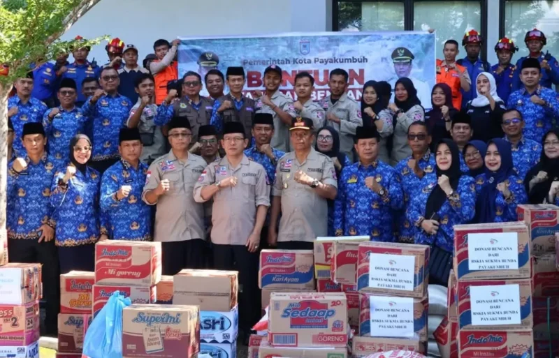 Pemko Payakumbuh mengerahkan 100 personel gabungan untuk membantu percepatan penanganan bencana di Sumbar. (Foto: Pemko Payakumbuh)