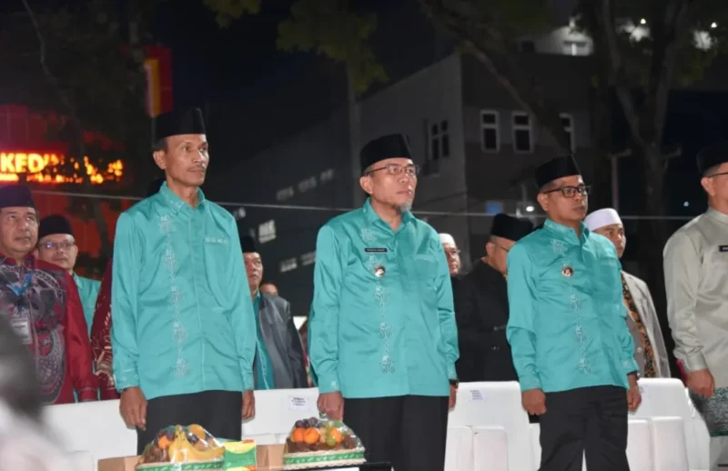 Wakil Wali Kota Padang, Maigus Nasir menghadiri pembukaan MTQ Nasional ke-41 Tingkat Sumbar, Sabtu (13/12/2025) malam. (Foto: Prokopim Padang)