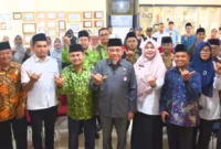 Wakil Wali Kota Padang, Maigus Nasir, saat membuka Muscab DMI Kecamatan Lubuk Kilangan di Aula Kantor Camat Lubuk Kilangan, Rabu (31/12/2025). (Foto: Prokopim Padang)