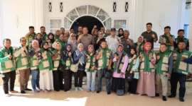 Wali Kota Pariaman Yota Balad menerima kunjungan kerja Kepala Badan Kementan RI, Idha Widi Arsanti di Pendopo Wali Kota Pariaman, Jumat (26/12). (Foto: Kominfo Pariaman)