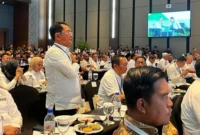 Bupati Padang Pariaman, John Kenedy Azis menghadiri Rakernas APKASI XVII di Kota Batam. (Foto: Diskominfo Padang Pariaman)