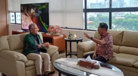 Bupati Padang Pariaman, John Kenedy Azis menemui  Dirjen Perimbangan Keuangan Kemenkeu RI, Askolani di Kantor Kemenkeu, Jakarta, Rabu (14/1/2026). (Foto: Kominfo Padang Pariaman)