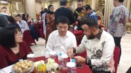 Wali Kota Padang Fadly Amran menerima delegasi Guangdong di Rumah Gadang Baiturrahmah, Senin (19/1/2026) malam. (Foto: Diskominfo Padang)