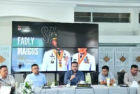 Wali Kota Padang Fadly Amran saat menerima pelaporan unsur ABCGM terkait adendum berita acara Kota Kreatif bidang kuliner, di Kediaman Resmi Wali Kota, Sabtu (31/1/2026). (Foto: Prokopim Padang)