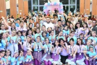 Wali Kota Padang, Fadly Amran menghadiri Festival Tari Tradisional Budaya Anak Sumbar “Gebyar Mutiara Minang” Tahun 2026 di Gedung Bagindo Aziz Chan Youth Center. (Foto: Prokopim Padang)