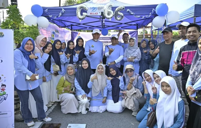 Gubernur Sumbar Mahyeldi Ansharullah saat peringatan Hari Gizi Nasional (HGN) ke-66 di Padang, Minggu (25/1/2026). (Foto: ADPSB)