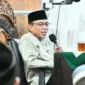 Wakil Wali Kota Padang, Maigus Nasir memberikan tausiah dalam tabligh akbar memperingati Isra’ Mi’raj Nabi Muhammad SAW 1447 H di Masjid Raya Nagari Nanggalo, Selasa (13/1/2026). (Foto: Prokopim Padang)