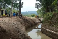 Daerah Irigasi (DI) Lubuk Minturun kembali berfungsi, Rabu (28/1/2026). (Foto: Diskominfo Padang)