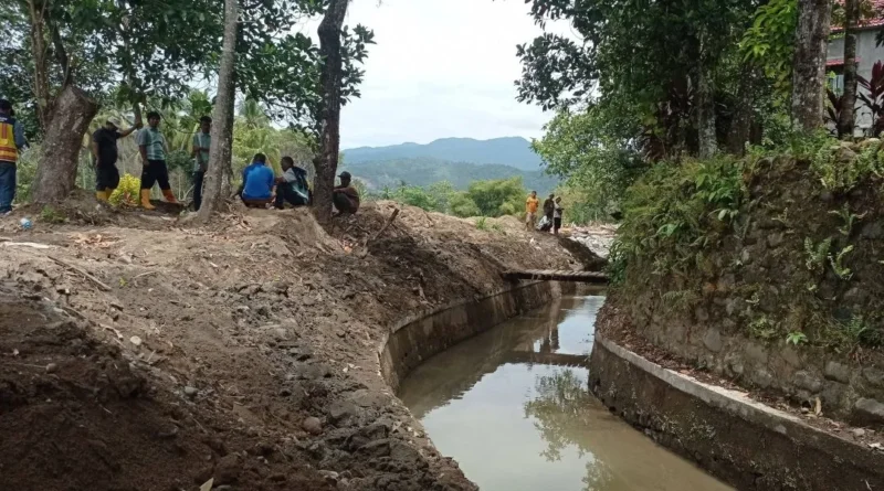 Daerah Irigasi (DI) Lubuk Minturun kembali berfungsi, Rabu (28/1/2026). (Foto: Diskominfo Padang)