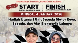 Pemkab Dharmasraya akan menggelar jalan santai dalam rangka memeriahkan HUT Kabupaten Dharmasraya ke-22 pada Minggu (4/1/2026). (Foto: Pemkab Dharmasraya)