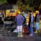 Mobil box dan truk terlibat tabrakan di kawasan Panorama I, Kelurahan Indarung, Kecamatan Lubuk Kilangan, Sabtu malam (24/1/2026). (Foto: Satlantas Polresta Padang)