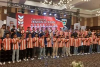 Launching pemain dan ofisial PSP Padang di Pangeran Beach Hotel Padang, Selasa malam (20/1/2026). (Foto: Diskominfo Padang)