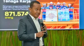 Menteri Energi dan Sumber Daya Mineral (ESDM) Bahlil Lahadalia dalam Konferensi Pers Capaian Kinerja Sektor ESDM Tahun 2025 di Jakarta. (Foto: Kementerian ESDM)