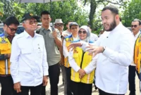 Wali Kota Padang, Fadly Amran mendampingi Menteri PU, Dody Hanggodo meninjau IPA Gunung Pangilun milik Perumda AM Kota Padang, Jumat (30/1/2026). (Foto: Prokopim Padang)