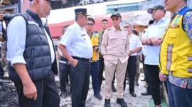 Menteri Pekerjaan Umum (PU) Dody Hanggodo meninjau kondisi Pasar Payakumbuh, Rabu (28/01/2026). (Foto: MC Payakumbuh)