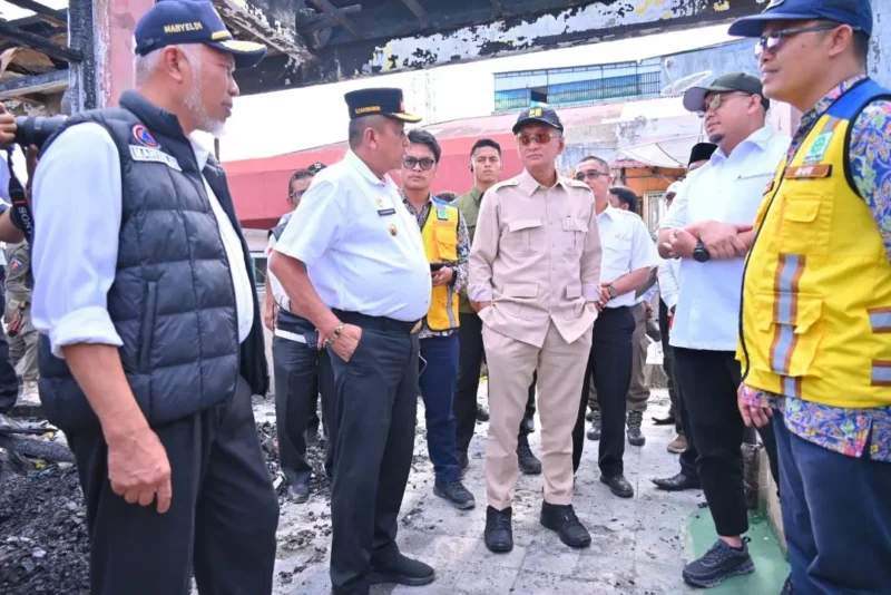 Menteri Pekerjaan Umum (PU) Dody Hanggodo meninjau kondisi Pasar Payakumbuh, Rabu (28/01/2026). (Foto: MC Payakumbuh)