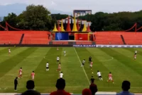 PSP Padang menang 2-1 atas Josal FC pada laga perdana Liga 4 Sumbar di Stadion Haji Agus Salim Padang, Kamis (22/1/2026). (Foto: FB Diskominfo Padang)