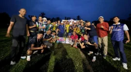 PSP Padang menjuarai Nagari Cup Batu Balang setelah menang adu pinalti atas MMP FC Kabupaten Solok di Kabupaten Limapuluh Kota. (Foto: FB Diskominfo Padang)