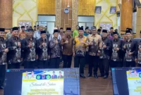 Pelantikan Pengurus BKS TPQ/TQA Kota Padang periode 2025–2030 di Ruang Abu Bakar Jaar, Balai Kota Padang, Aie Pacah, Minggu (25/1/2026). (Foto: Diskominfo Padang)