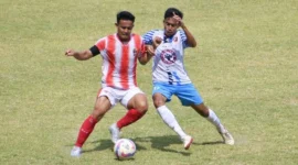PSP Padang menang 7-0 atas Batang Anai FC pada laga Liga 4 Sumbar 2026 di Stadion Utama Sumatera Barat, Senin (26/1/2026). (Foto: FB Diskominfo Padang)