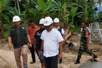 Pembangunan Huntara bagi korban banjir di Padang Pariaman terus dikebut dan ditargetkan rampung pada 22 Januari 2026. (Foto: Kominfo Padang Pariaman)