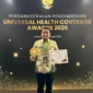 Wali Kota Solok Ramadhani Kirana Putra menerima UHC Award 2026 di Ballroom JIEXPO Kemayoran, Jakarta Pusat, Selasa (27/1/2026). (Foto: Pemko Solok)
