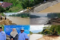 ITP rampungkan perbaikan tebing Sungai Batang Kandis Sawah Liek, Kelurahan Kampung Olo, Kecamatan Nanggalo, Rabu (14/1). (Foto: Dok. ITP) 