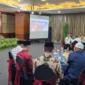 Gubernur Sumbar Mahyeldi saat silaturahmi bersama perantau Minangkabau dan organisasi masyarakat Minang, filantropi serta NGO di Hotel Balairung, Jakarta, Sabtu malam (10/1/2026). (Foto: ADPSB)