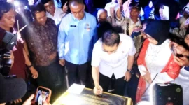 Menteri Kebudayaan RI, Fadli Zon meresmikan Museum Mohammad Sjafei di INS Kayu Tanam, Kabupaten Padang Pariaman, Sumbar, Jumat malam (23/1/2026). (Foto: Kominfo Padang Pariaman)
