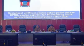 Pemko Padang menggelar sosialisasi sinkronisasi penginputan Pokir DPRD 2027 di Balai Kota Padang, Selasa (27/1/2026). (Foto: Diskominfo Padang)