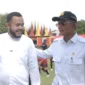 Wali Kota Padang Fadly Amran mendampingi Menteri PU RI Dody Hanggodo meninjau Stadion GOR H. Agus Salim Padang, Jumat sore (30/1/2026). (Foto: Prokopim Padang)