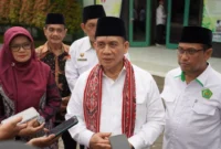 Wakil Menteri Agama Romo H.R. Muhammad Syafi'i saat meninjau MAN 2 Yogyakarta, Sabtu (3/1/2026). (Foto: Kemenag Rahadian Bagaskara)